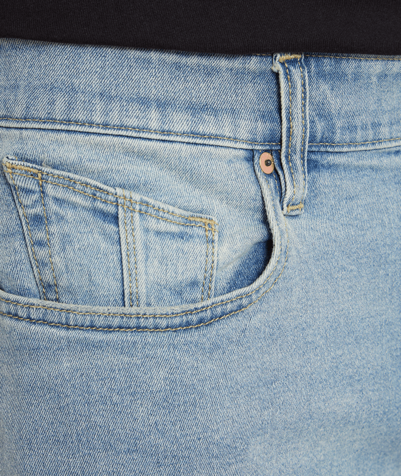 Volcom Solver Denim Short  In Worker Indigo Vintage -4